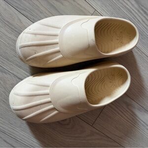 Sorel Carabou Neutral Cream Slip-On Rubber Clog